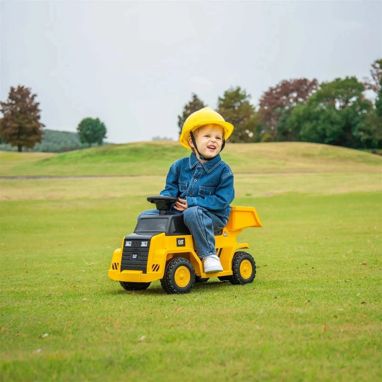 6V CAT Dump Truck Ride-On Toy  DTI Direct USA