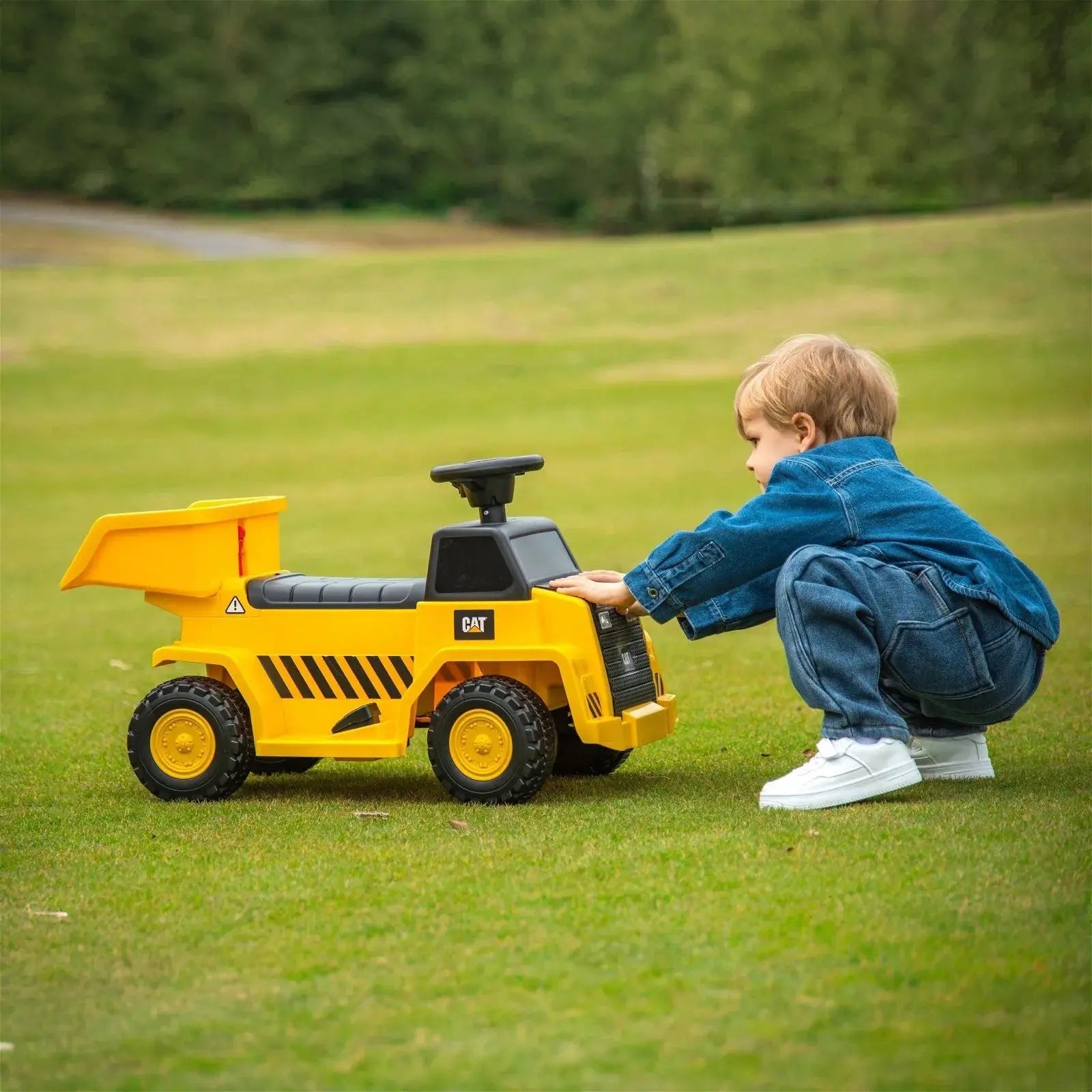 6V CAT Dump Truck Ride-On Toy  DTI Direct USA