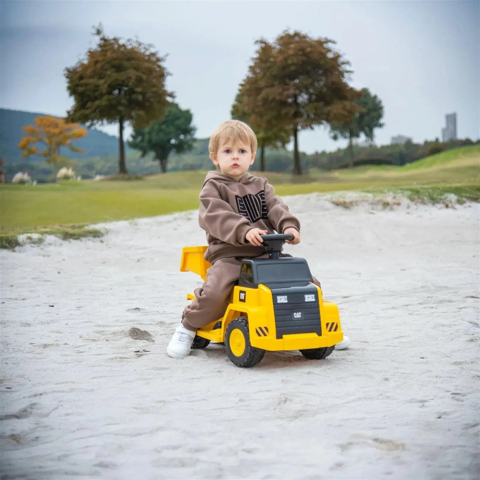 6V CAT Dump Truck Ride-On Toy  DTI Direct USA