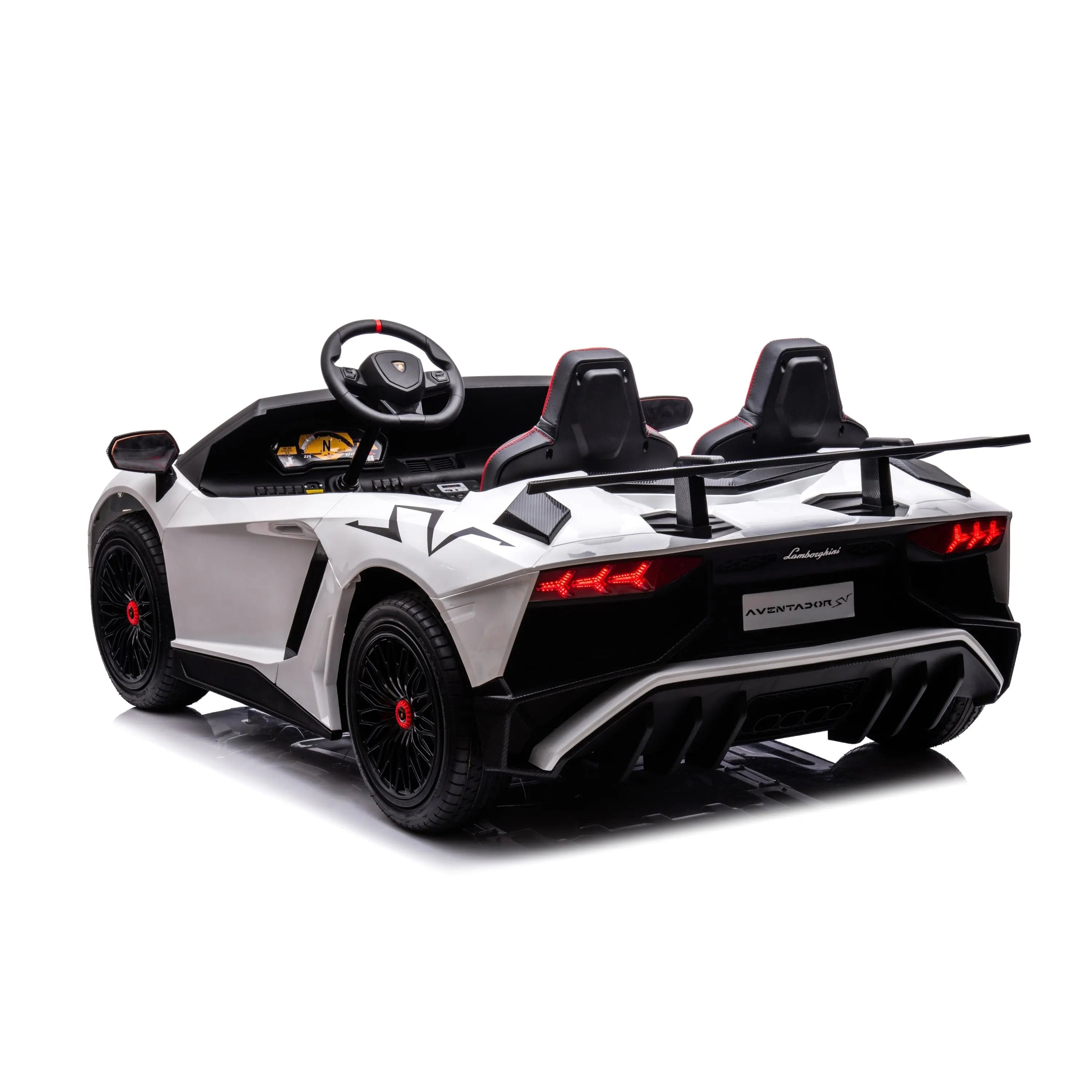 24V Lamborghini Aventador 2 Seater Ride On Car for Kids: Advanced Brushless Motor & Differential for High-Octane Fun  DTI Direct USA