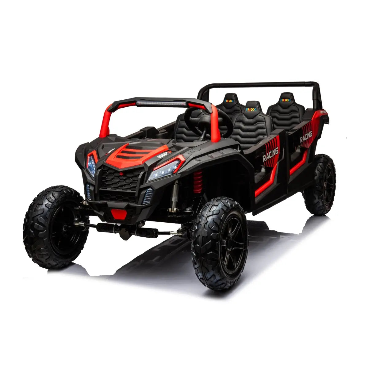 48V Freddo Beast XL: World's Fastest Kids' 4-Seater Dune Buggy with Advanced Brushless Motor & Precision Differential  DTI Direct USA