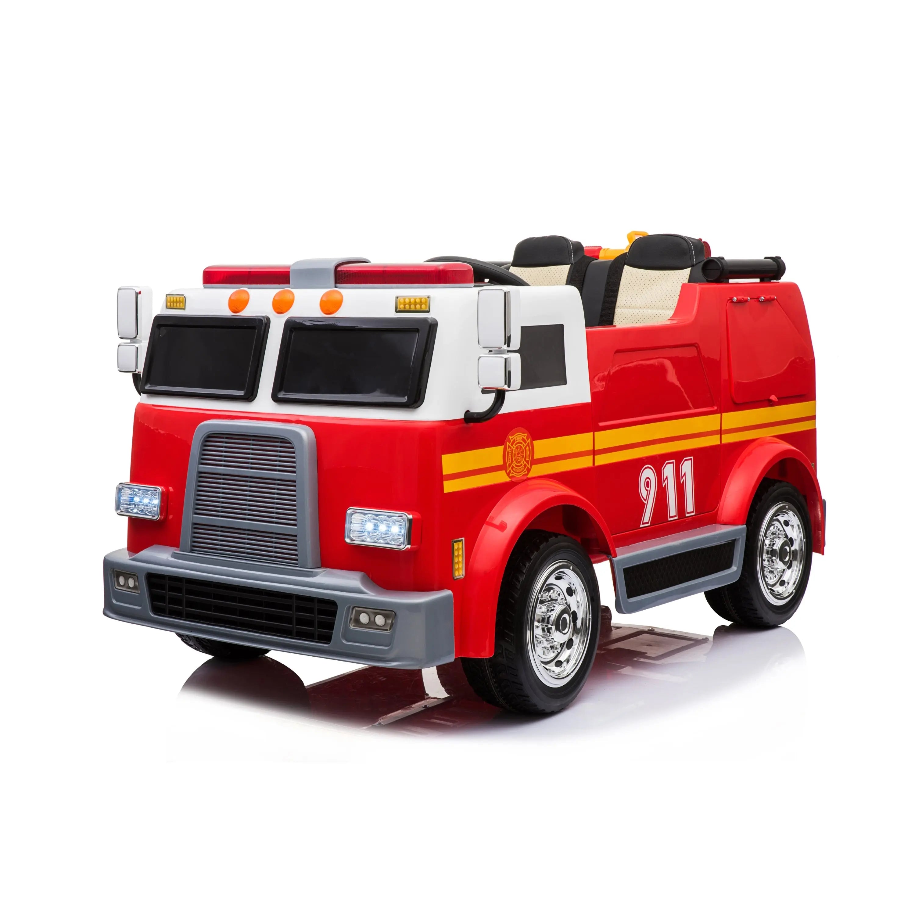 24V Freddo Fire Truck 2-Seater Ride on  DTI Direct USA