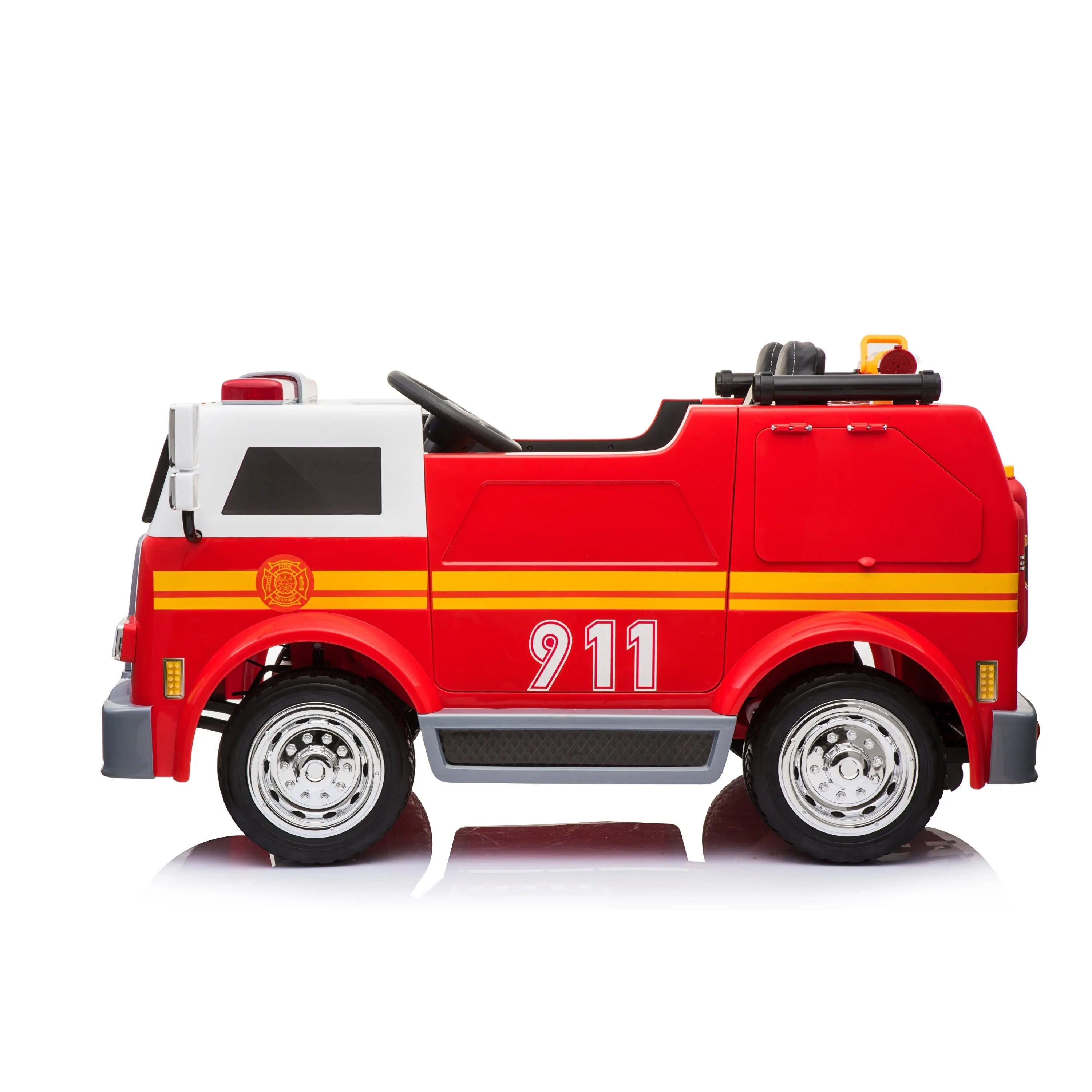 24V Freddo Fire Truck 2-Seater Ride on  DTI Direct USA