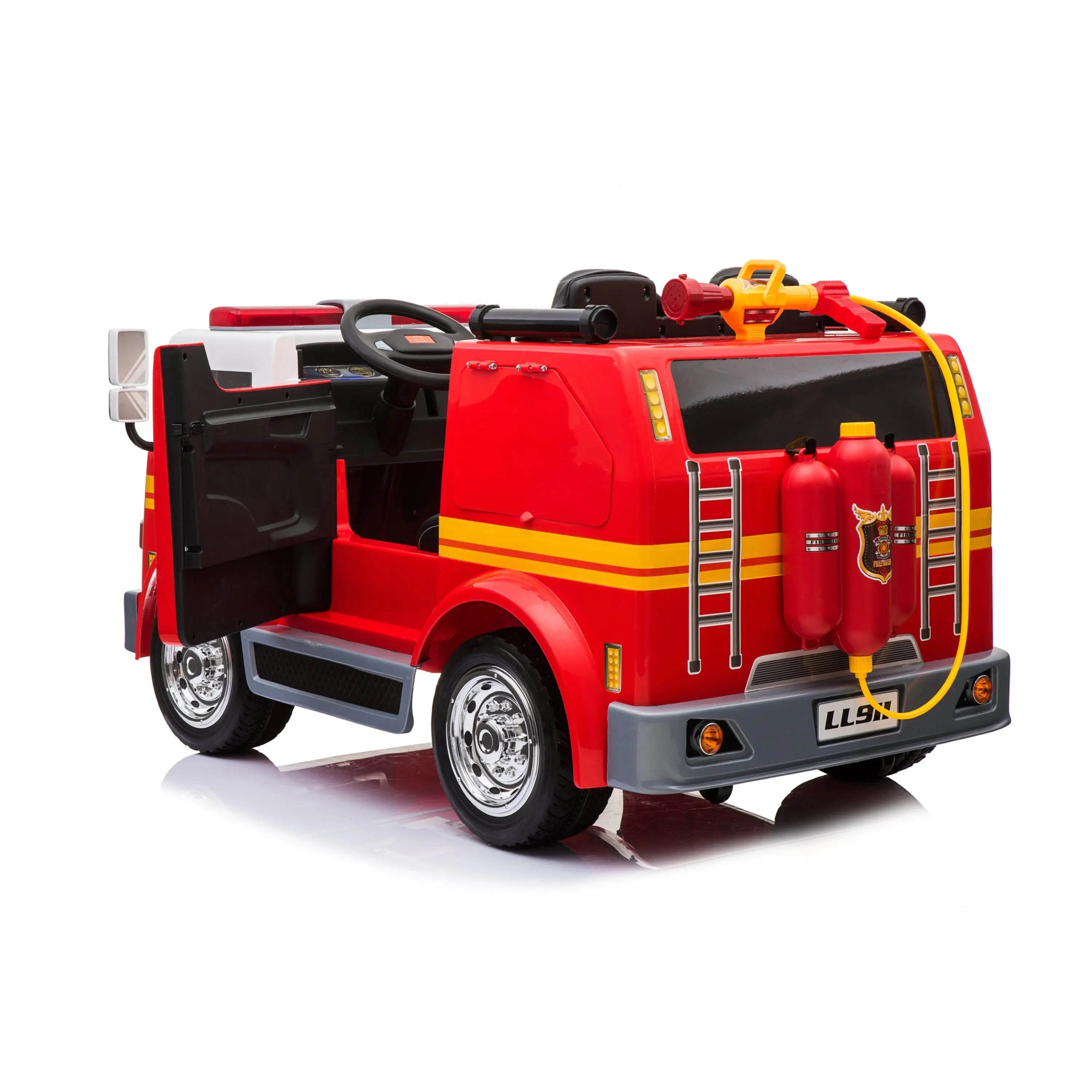 24V Freddo Fire Truck 2-Seater Ride on  DTI Direct USA