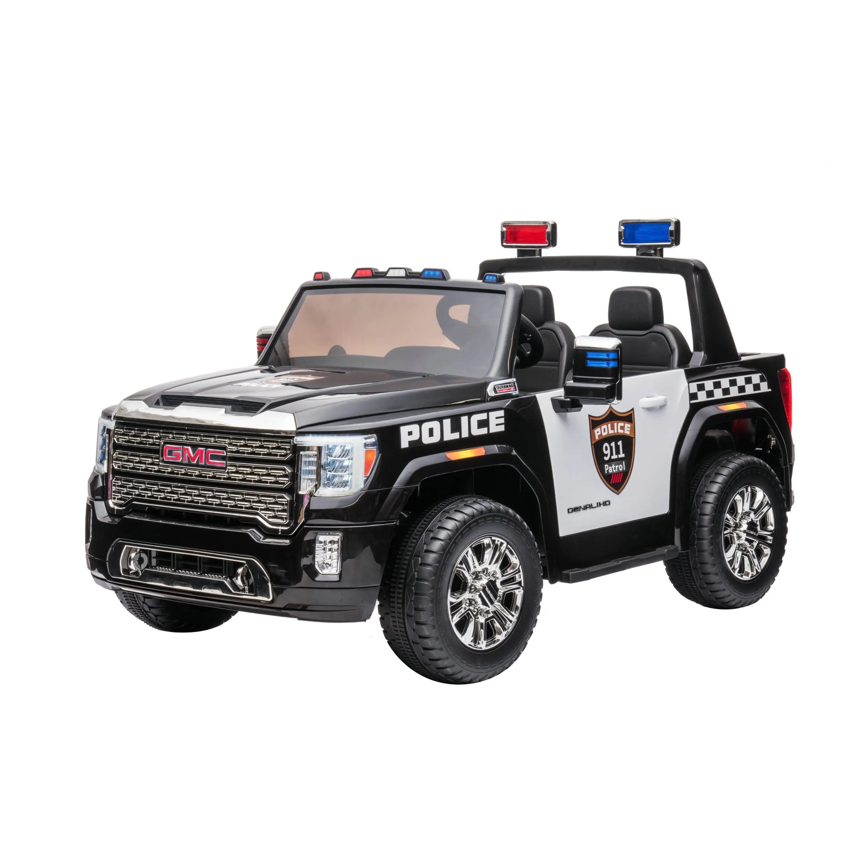 24V GMC Sierra Denali 2 Seater Police Ride-On Truck  DTI Direct USA