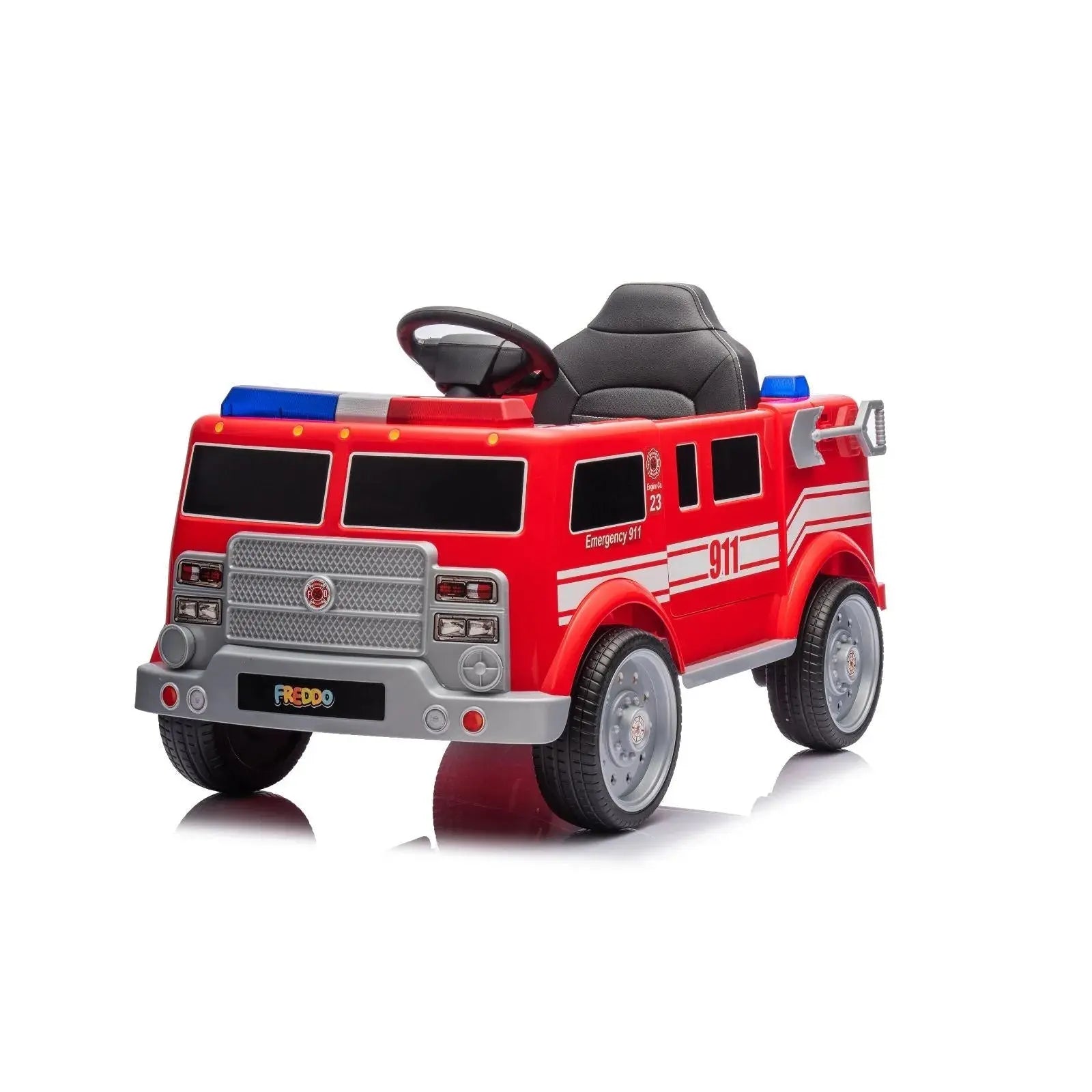 12V Freddo Fire Truck 1 Seater Ride on  DTI Direct USA