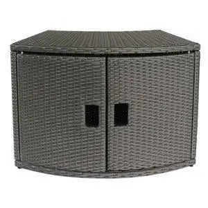 Wicker Cabinet Storage Unit for Round Spa  DTI Direct USA